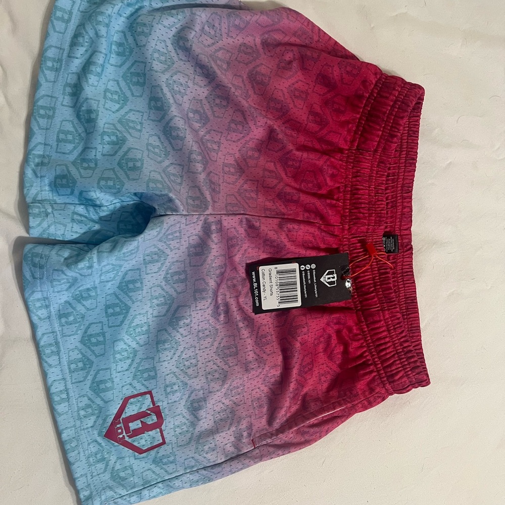 Vibrant Red and Blue Kids Shorts